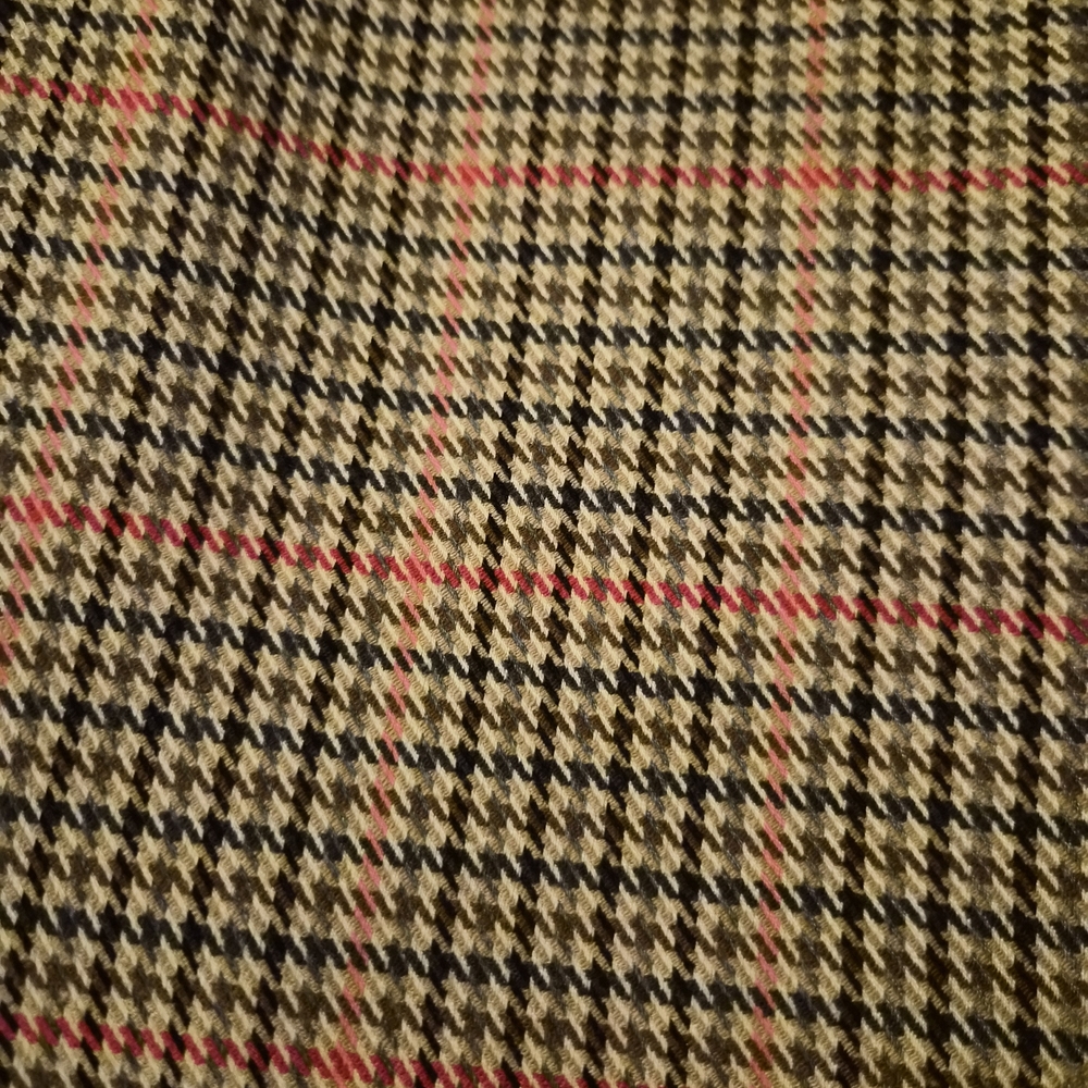 Retro Banana Republic High-Rise Flare Pants | 00P Petites | Pink & Brown Plaid - Picture 3 of 9